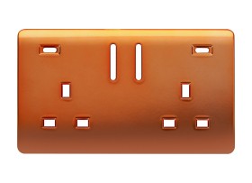 Copper Spare Plate Wiring Accessories Trendi Decorative Screwless